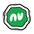 White icon for people coming together on a green background with a white wavy border. Artwork by In Ya Dot.
